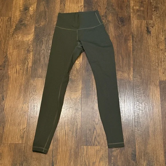 lululemon athletica Olive Green Leggings - Picture 1 of 5